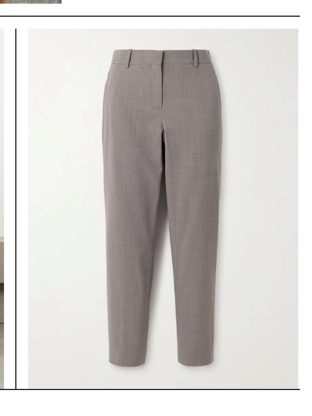 Theory Gray Treeca 2 Classic Suit Pants Sz 4